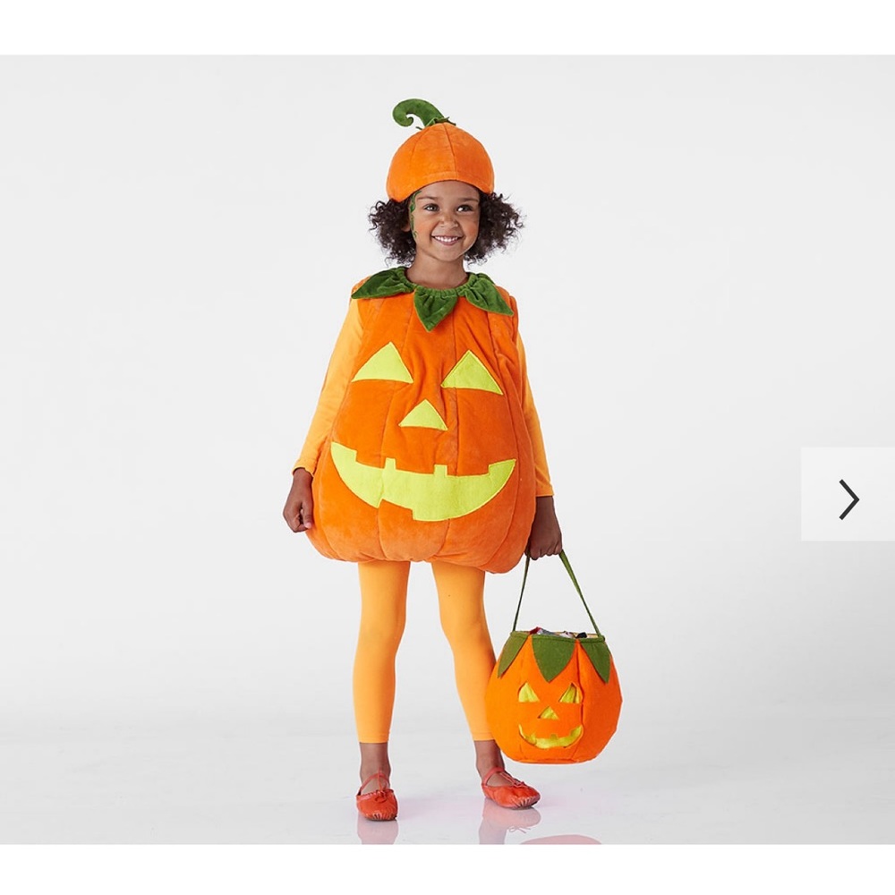 Pottery Barn kids Glow-in-the-Dark Pumpkin Halloween Costume